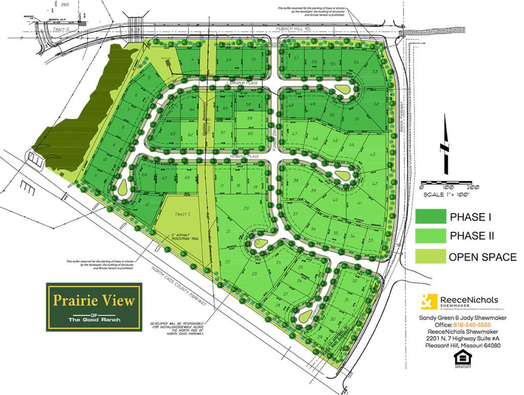 Prairie View Lot Map